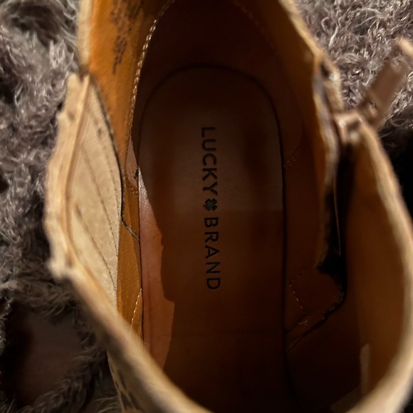 Lucky Brand Basel animal print suede bootie. Size 9. - Picture 10 of 12